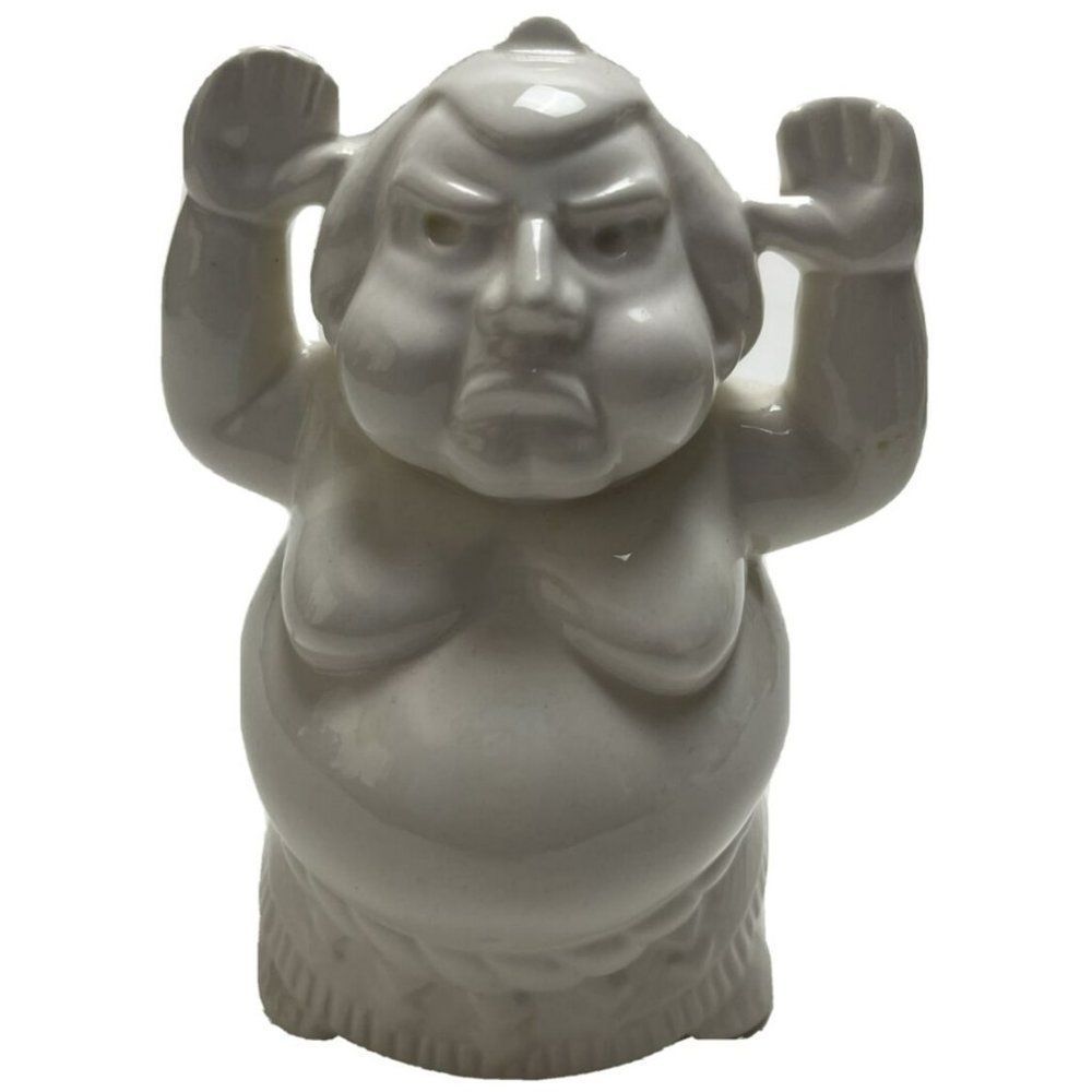 Lanihana Of Tokyo Sumo Wrestler White Ceramic Tiki Mug Made In Japan Benihana